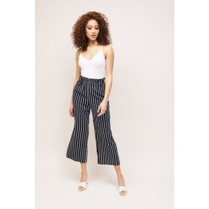 Dynamite Striped Navy Culottes